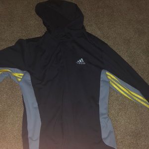 Adidas striped hoodie